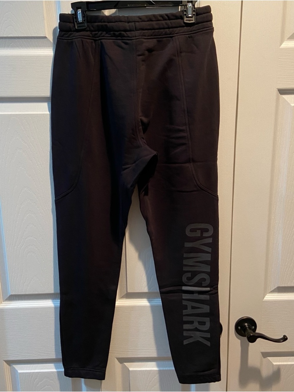 Gymshark Power Wordmark Oversized Joggers - Black / Gray